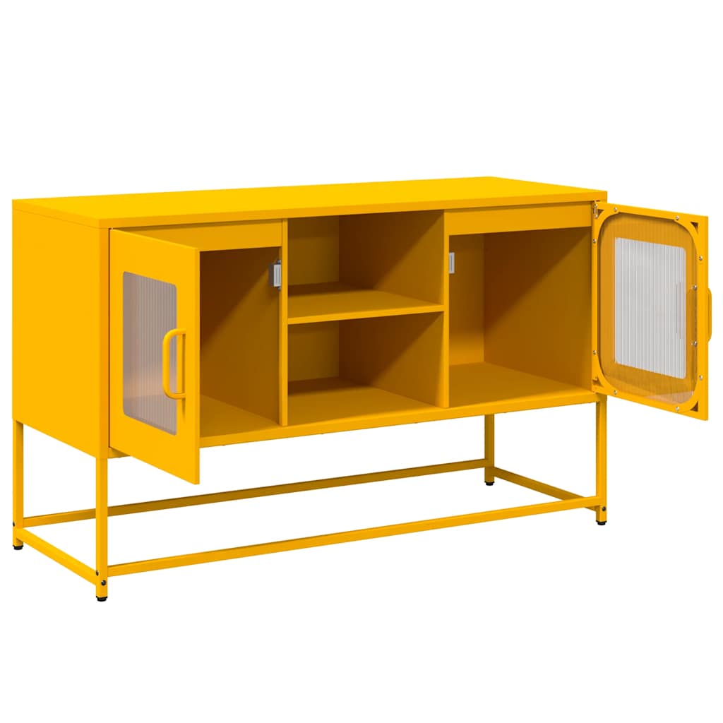 vidaXL Dulap TV, galben muștar, 100,5x39x60,5 cm, oțel