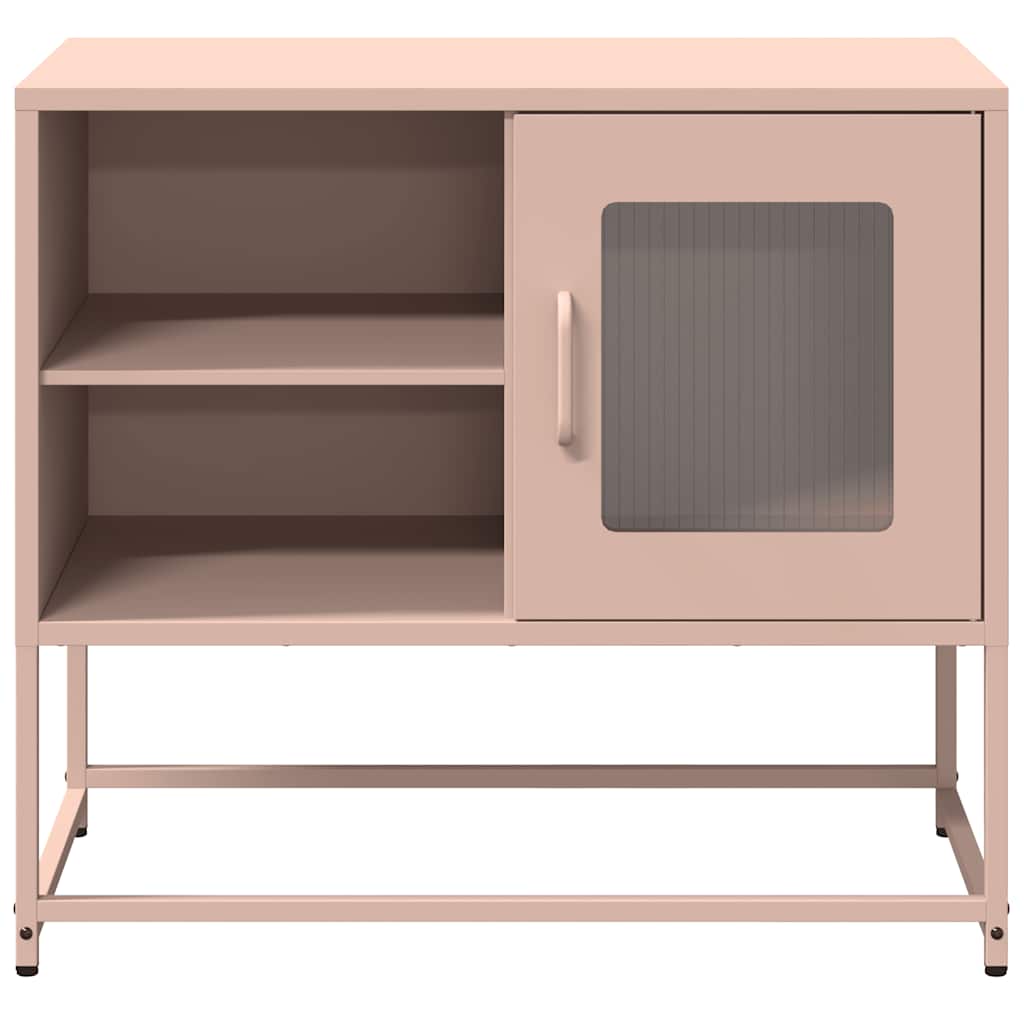 vidaXL Dulap TV, roz, 68x39x60,5 cm, oțel