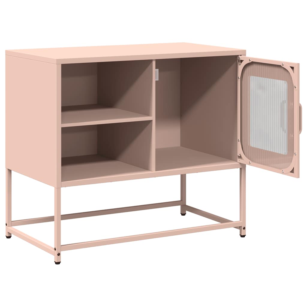 vidaXL Dulap TV, roz, 68x39x60,5 cm, oțel
