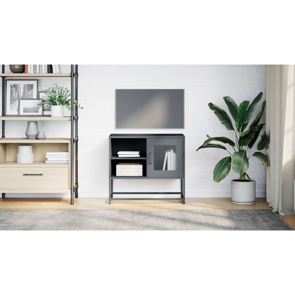 vidaXL Dulap TV, antracit, 68x39x60,5 cm, oțel