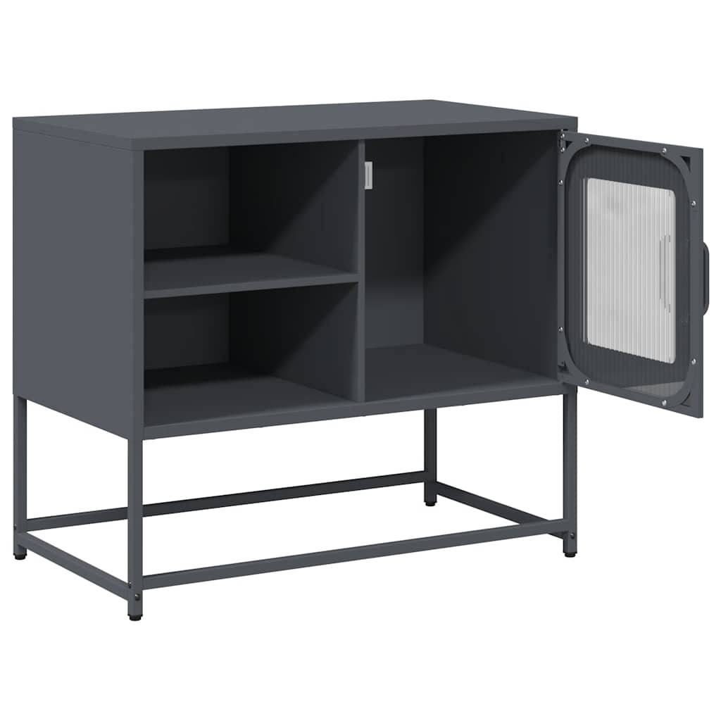 vidaXL Dulap TV, antracit, 68x39x60,5 cm, oțel