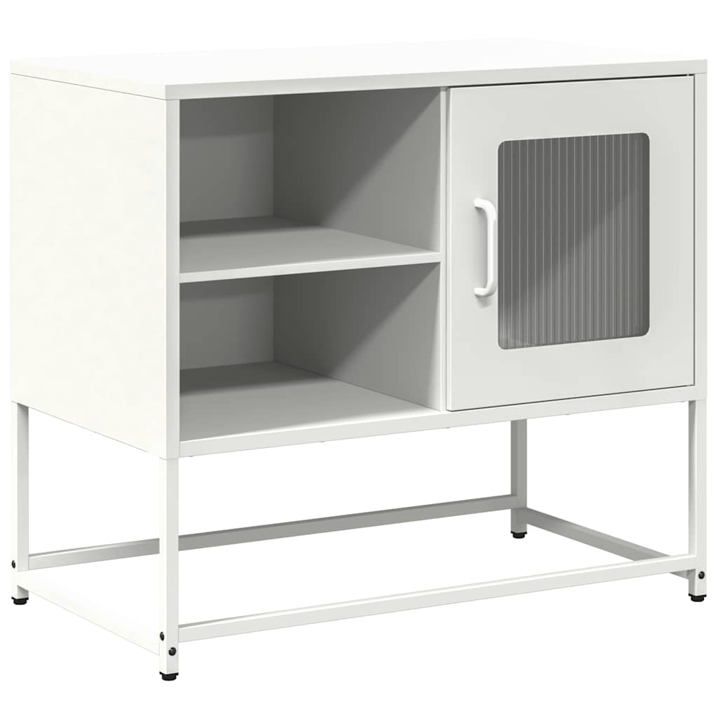 vidaXL Dulap TV, alb, 68x39x60,5 cm, oțel
