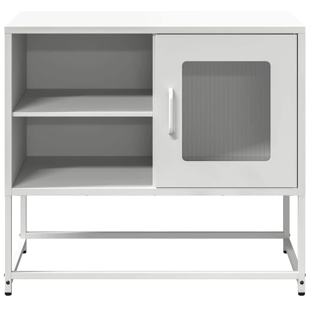 vidaXL Dulap TV, alb, 68x39x60,5 cm, oțel