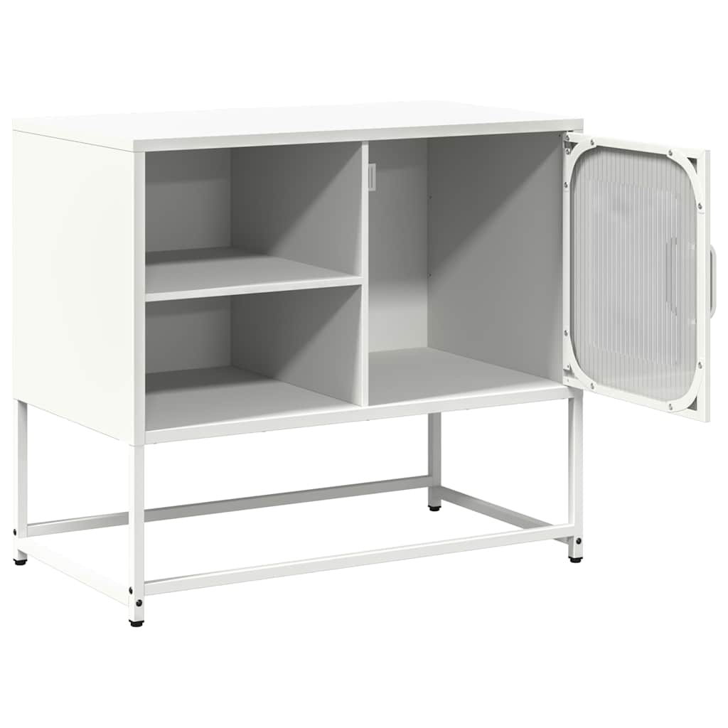 vidaXL Dulap TV, alb, 68x39x60,5 cm, oțel