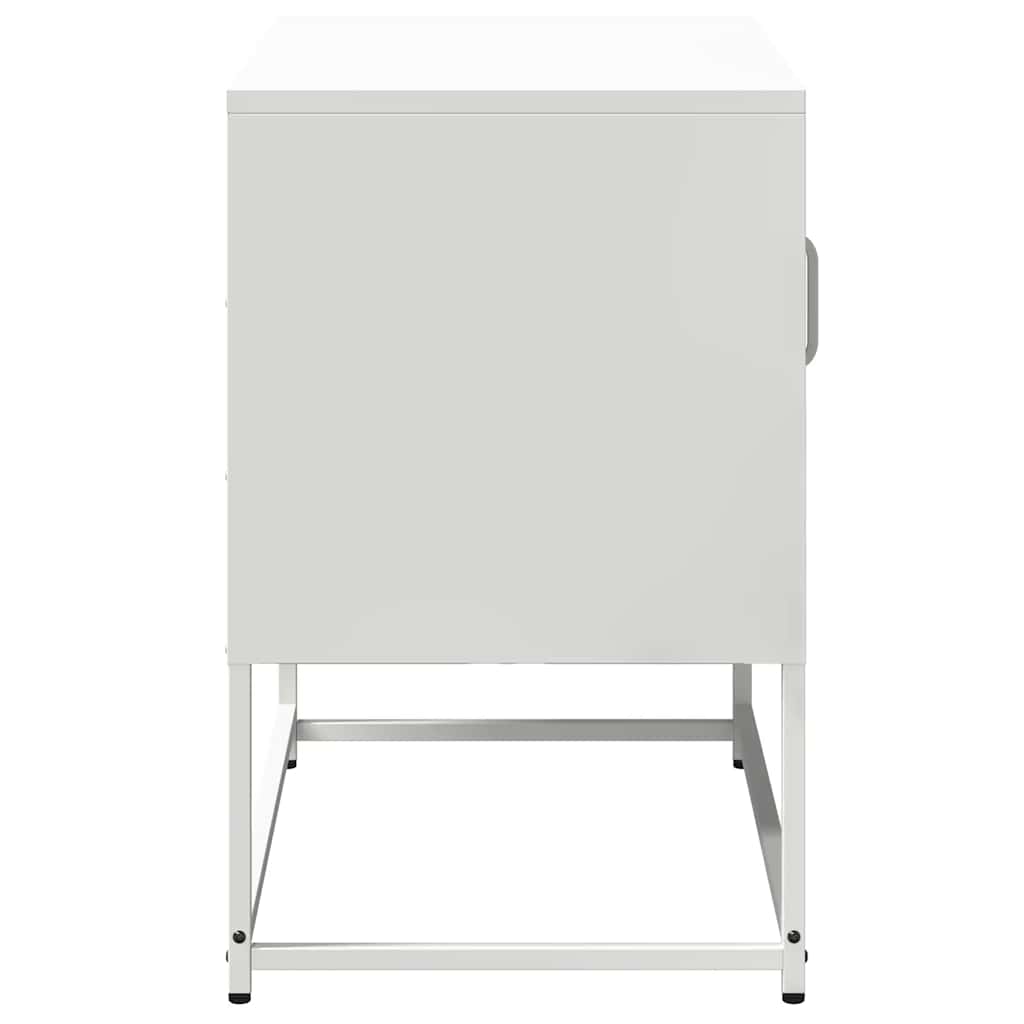 vidaXL Dulap TV, alb, 68x39x60,5 cm, oțel