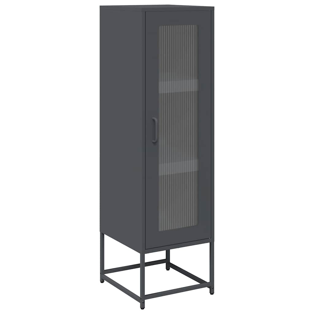 vidaXL Dulap înalt, antracit, 36x39x123 cm, oțel laminat la rece vidaXL Dulap înalt, antracit, 36x39x123 cm, oțel laminat la rece