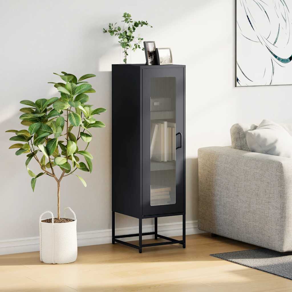vidaXL Dulap înalt, antracit, 36x39x123 cm, oțel laminat la rece vidaXL Dulap înalt, antracit, 36x39x123 cm, oțel laminat la rece