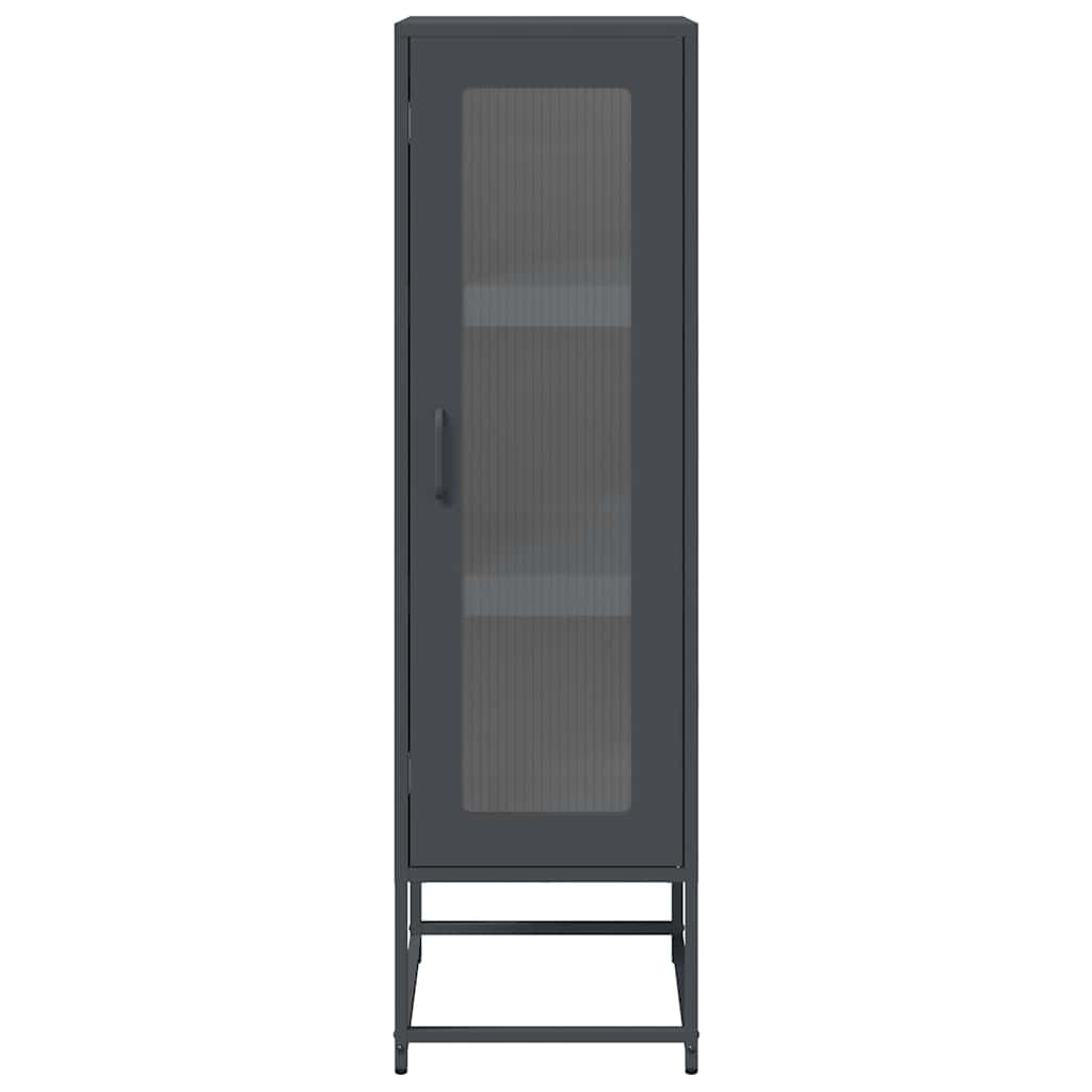 vidaXL Dulap înalt, antracit, 36x39x123 cm, oțel laminat la rece vidaXL Dulap înalt, antracit, 36x39x123 cm, oțel laminat la rece
