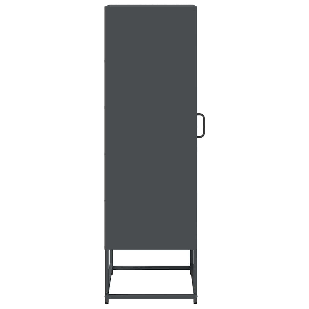 vidaXL Dulap înalt, antracit, 36x39x123 cm, oțel laminat la rece vidaXL Dulap înalt, antracit, 36x39x123 cm, oțel laminat la rece