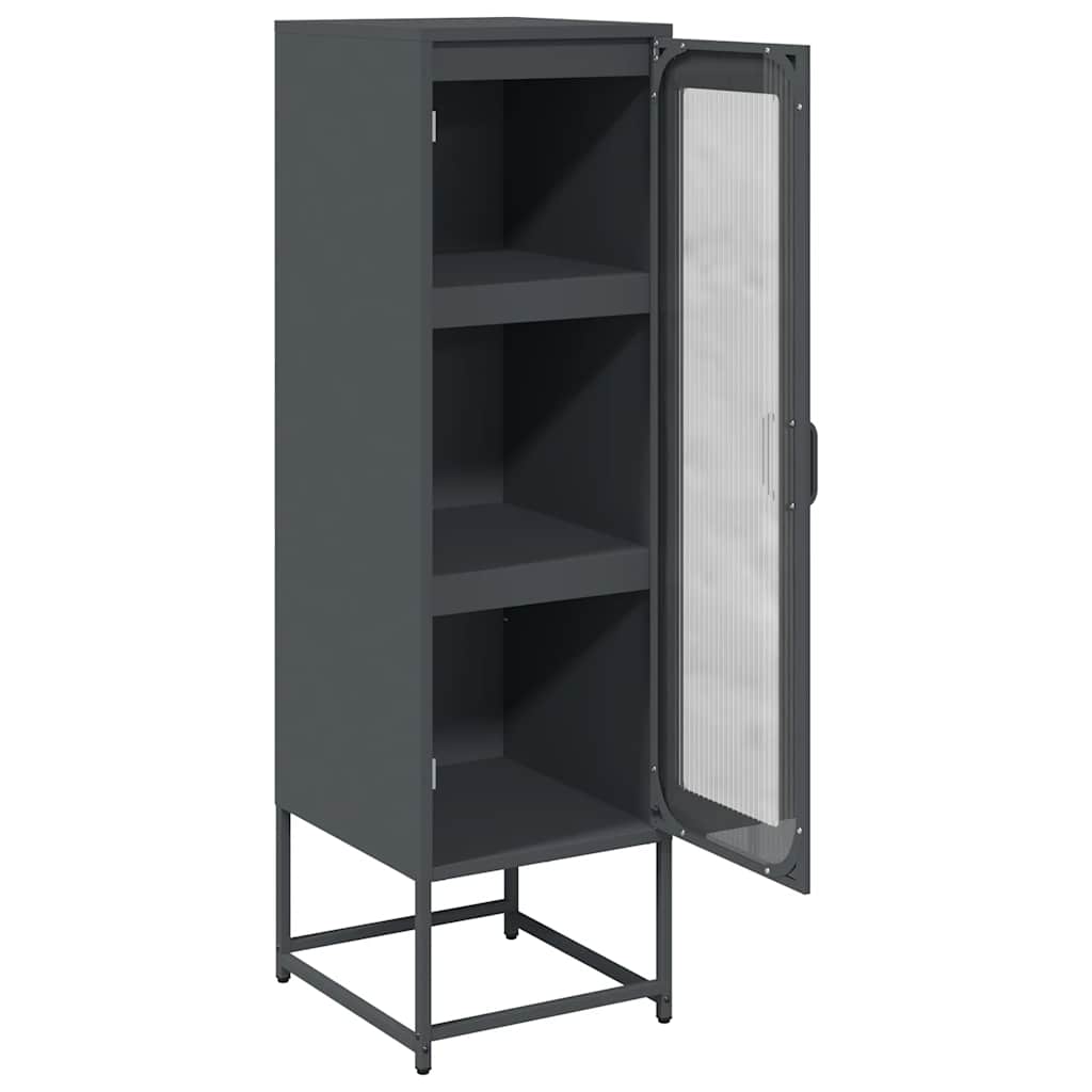vidaXL Dulap înalt, antracit, 36x39x123 cm, oțel laminat la rece vidaXL Dulap înalt, antracit, 36x39x123 cm, oțel laminat la rece