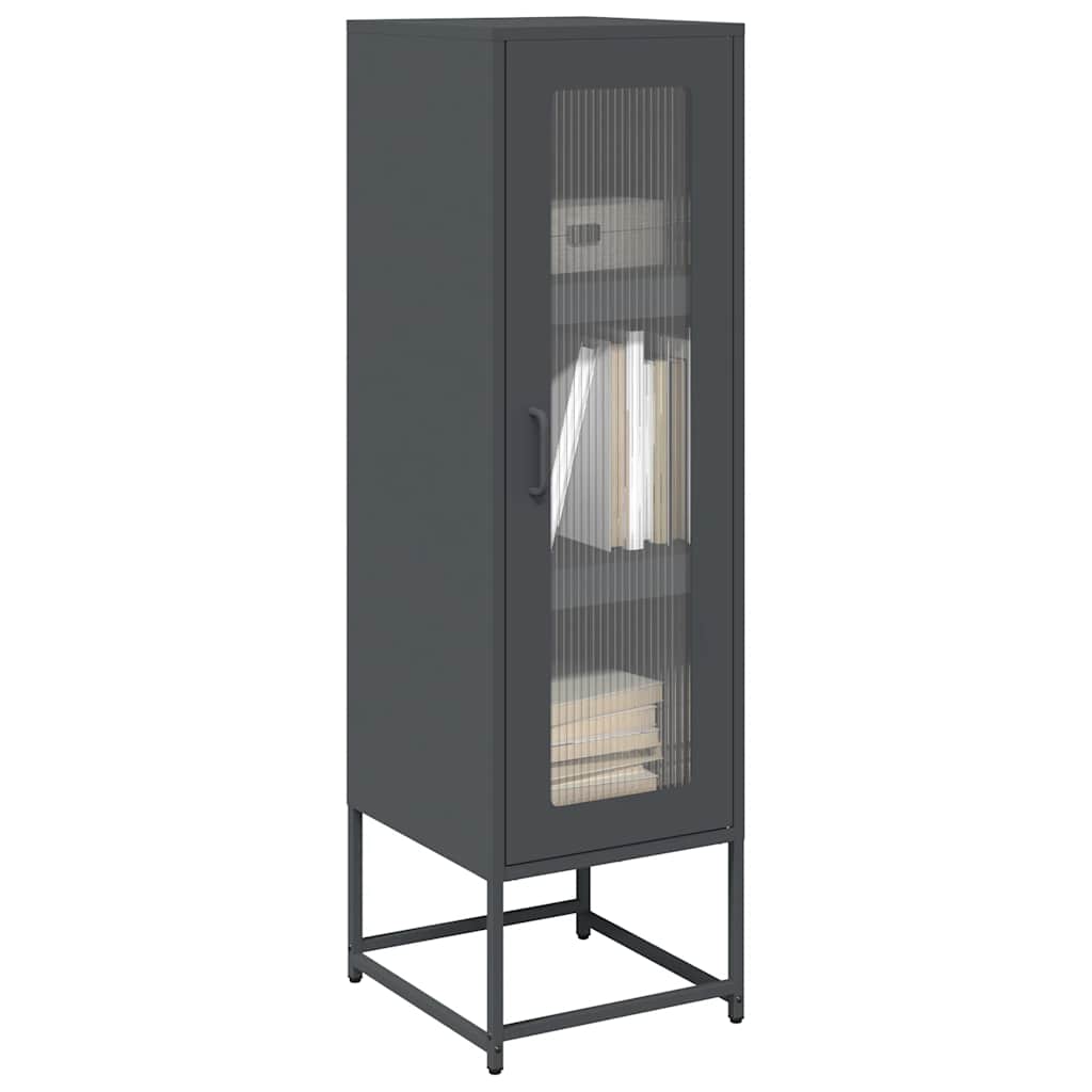 vidaXL Dulap înalt, antracit, 36x39x123 cm, oțel laminat la rece vidaXL Dulap înalt, antracit, 36x39x123 cm, oțel laminat la rece