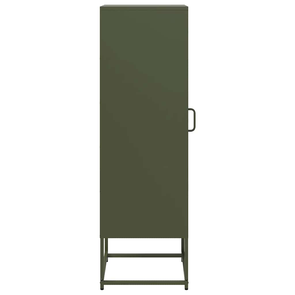 vidaXL Dulap înalt, verde măsliniu, 36x39x123 cm, oțel laminat rece vidaXL Dulap înalt, verde măsliniu, 36x39x123 cm, oțel laminat rece
