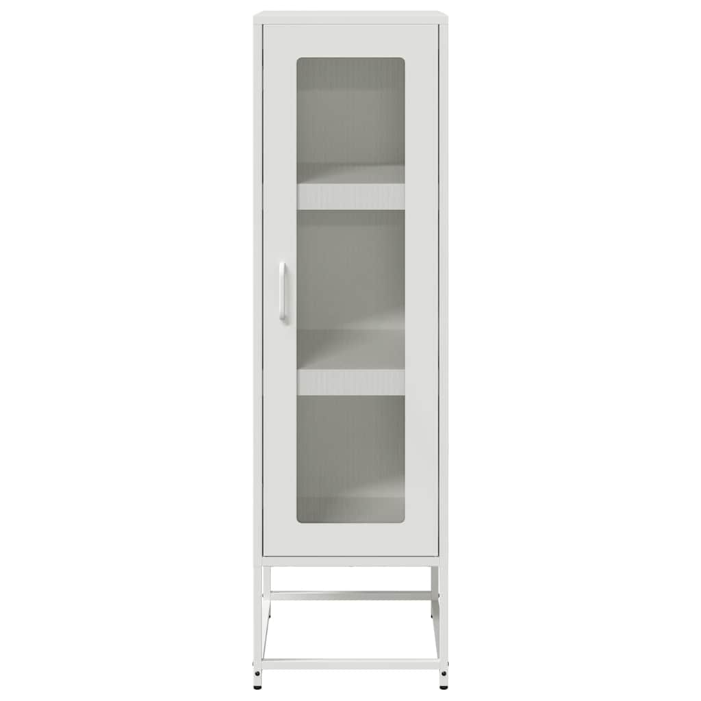 vidaXL Dulap înalt, alb, 36x39x123 cm, oțel laminat la rece