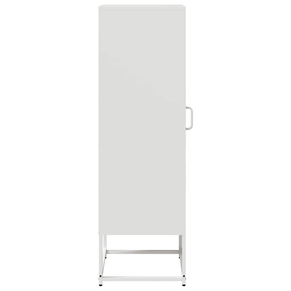 vidaXL Dulap înalt, alb, 36x39x123 cm, oțel laminat la rece