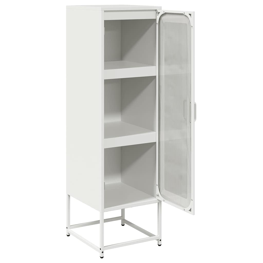 vidaXL Dulap înalt, alb, 36x39x123 cm, oțel laminat la rece