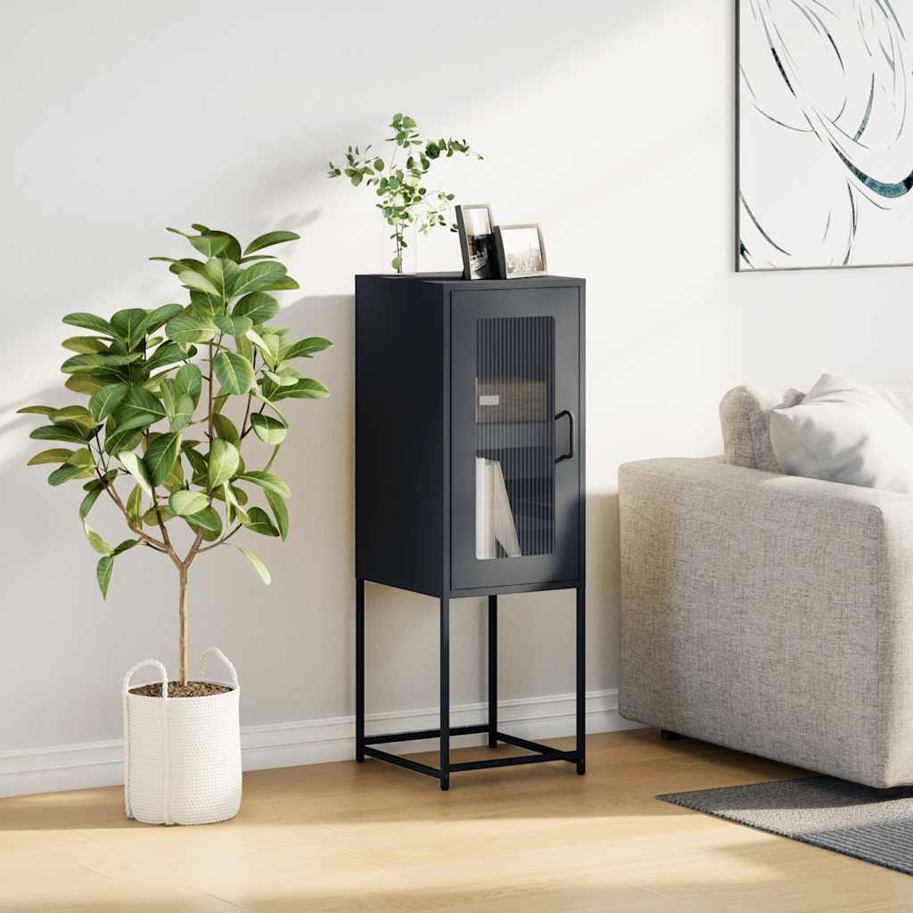 vidaXL Dulap, antracit, 36x39x107 cm, oțel laminat la rece vidaXL Dulap, antracit, 36x39x107 cm, oțel laminat la rece