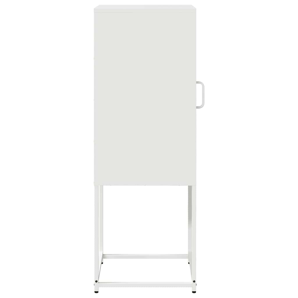 vidaXL Dulap, alb, 36x39x107 cm, oțel laminat la rece