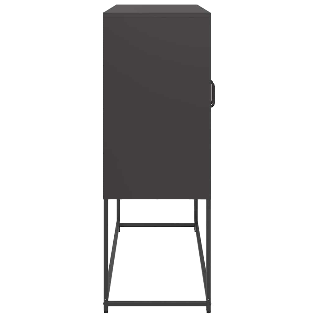 vidaXL Dulap, negru, 100,5x39x107 cm, oțel laminat la rece