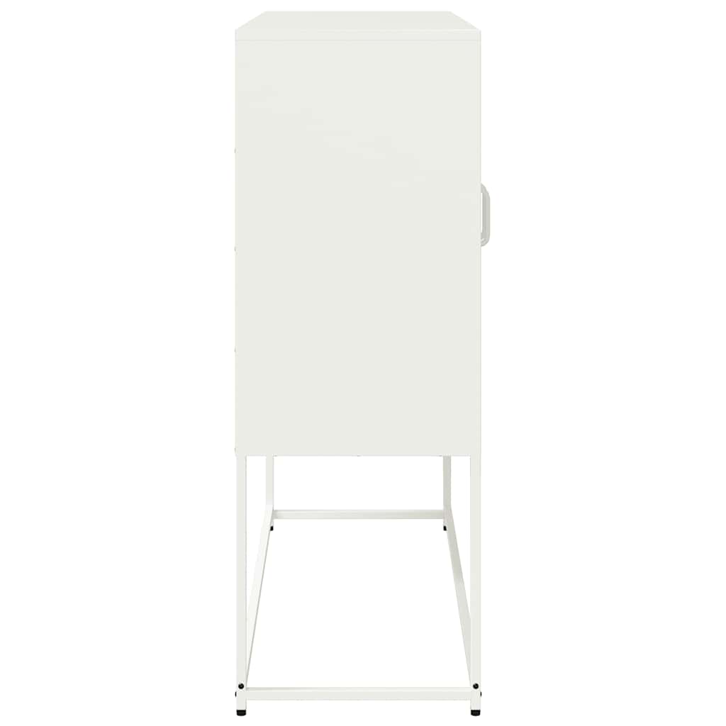 vidaXL Dulap, alb, 100,5x39x107 cm, oțel laminat la rece