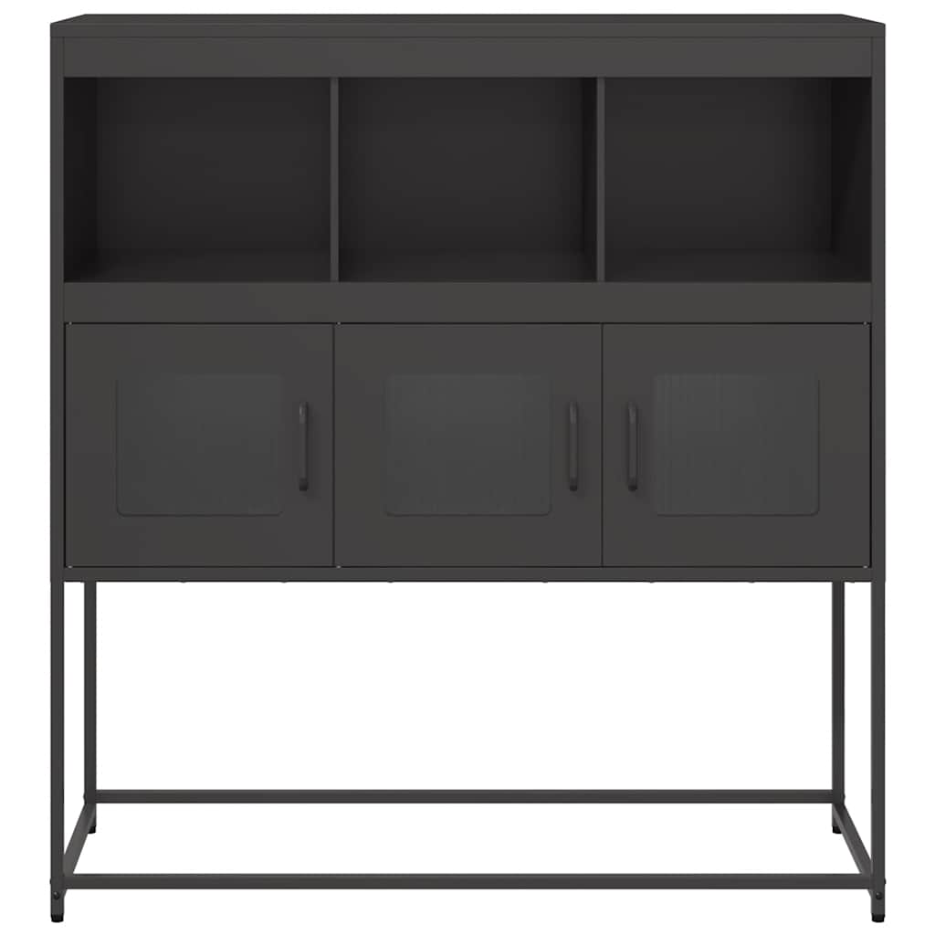 vidaXL Dulap, negru, 100,5x39x107 cm, oțel laminat la rece