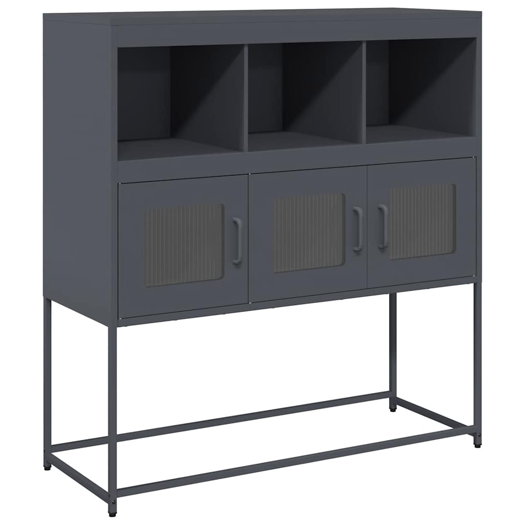 vidaXL Dulap, antracit, 100,5x39x107 cm, oțel laminat la rece