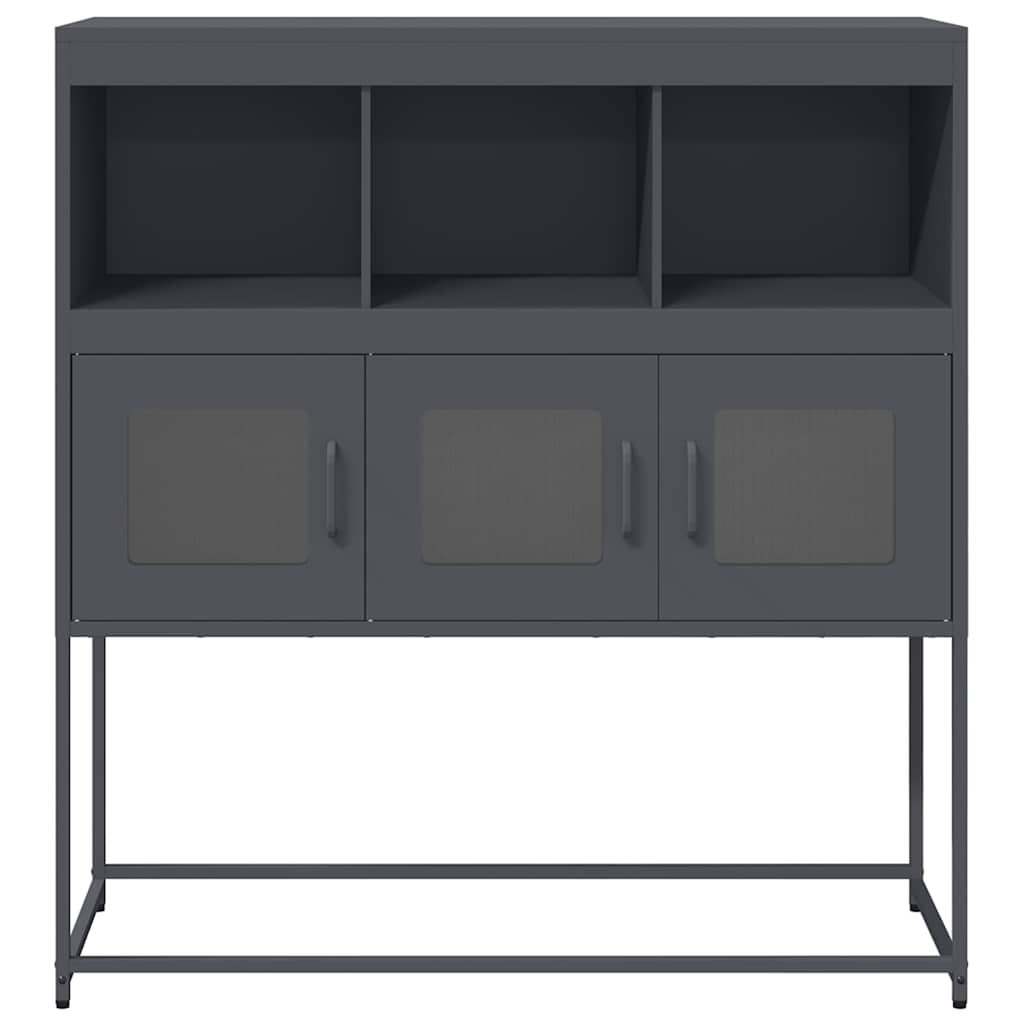 vidaXL Dulap, antracit, 100,5x39x107 cm, oțel laminat la rece