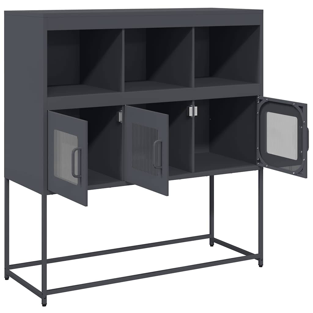 vidaXL Dulap, antracit, 100,5x39x107 cm, oțel laminat la rece