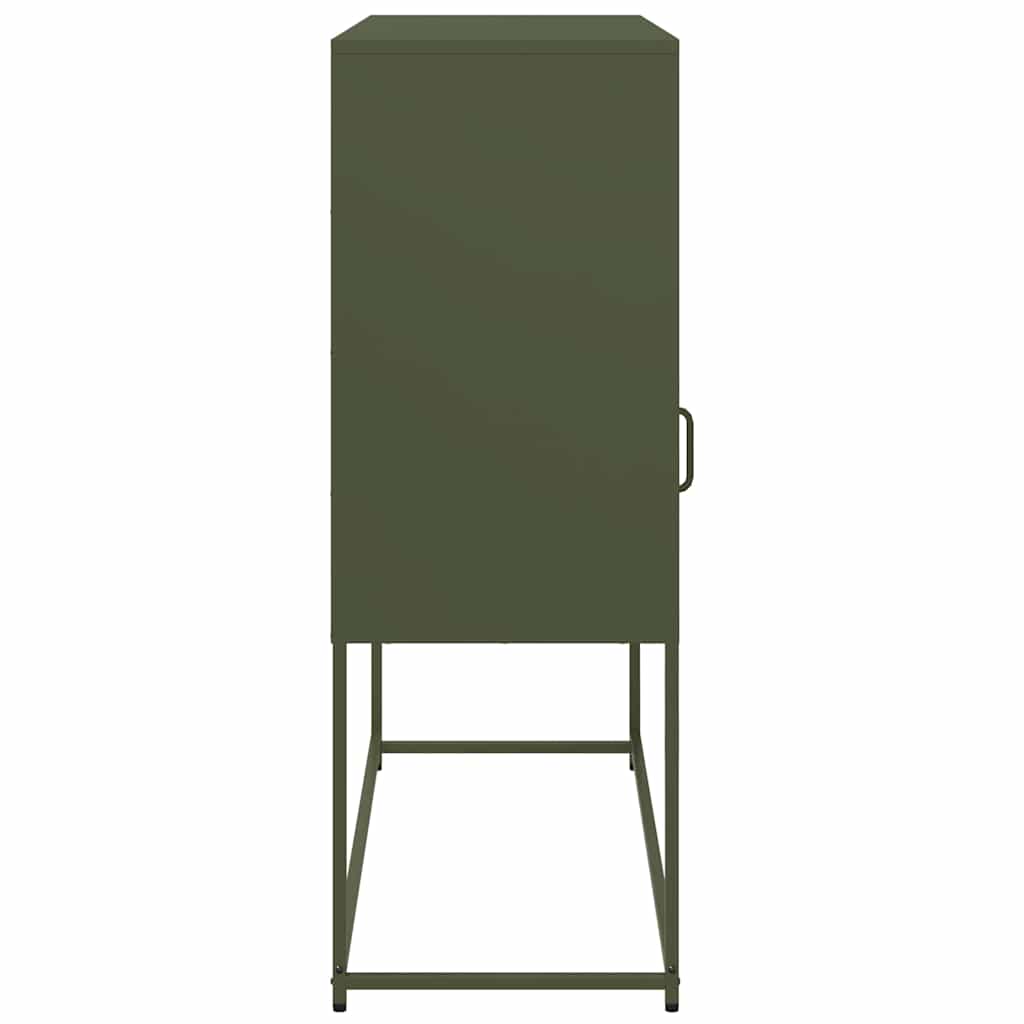 vidaXL Dulap, verde măsliniu, 100,5x39x107 cm, oțel laminat la rece