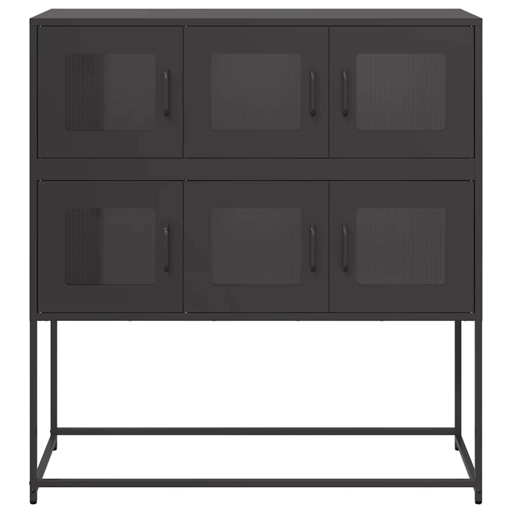 vidaXL Dulap, negru, 100,5x39x107 cm, oțel laminat la rece