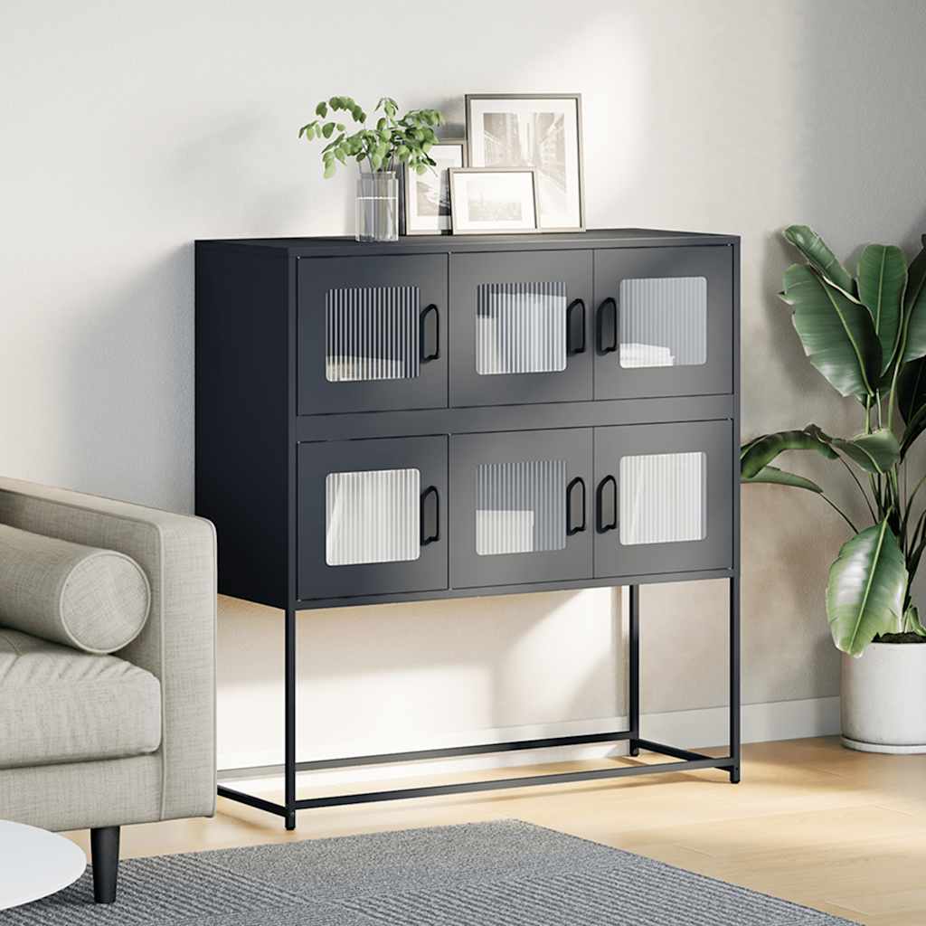 vidaXL Dulap, antracit, 100,5x39x107 cm, oțel laminat la rece vidaXL Dulap, antracit, 100,5x39x107 cm, oțel laminat la rece