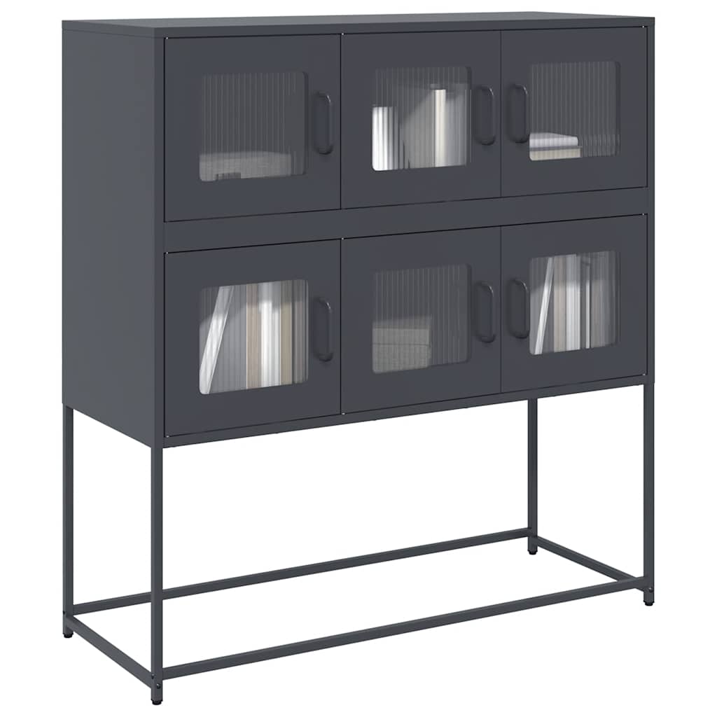 vidaXL Dulap, antracit, 100,5x39x107 cm, oțel laminat la rece vidaXL Dulap, antracit, 100,5x39x107 cm, oțel laminat la rece