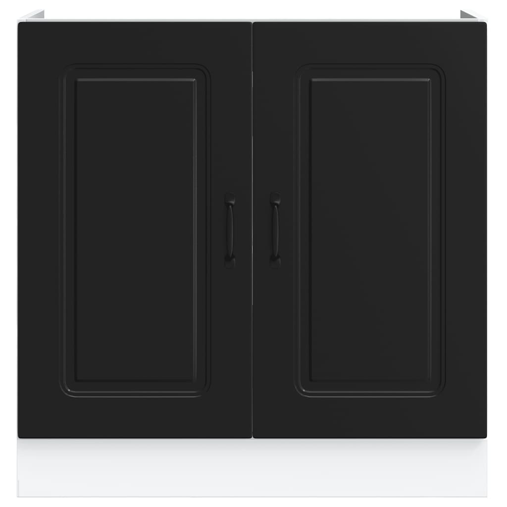 vidaXL Dulap de bază pentru chiuvetă „Kalmar” Negru lemn de prelucrare vidaXL Dulap de bază pentru chiuvetă „Kalmar” Negru lemn de prelucrare