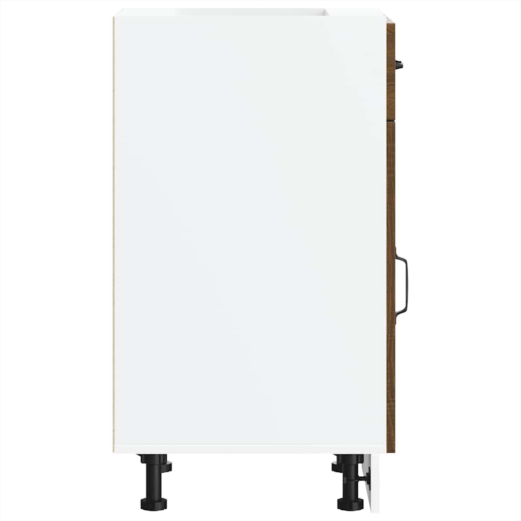 vidaXL Dulap de bază de bucătărie „Kalmar” din lemn de stejar maro