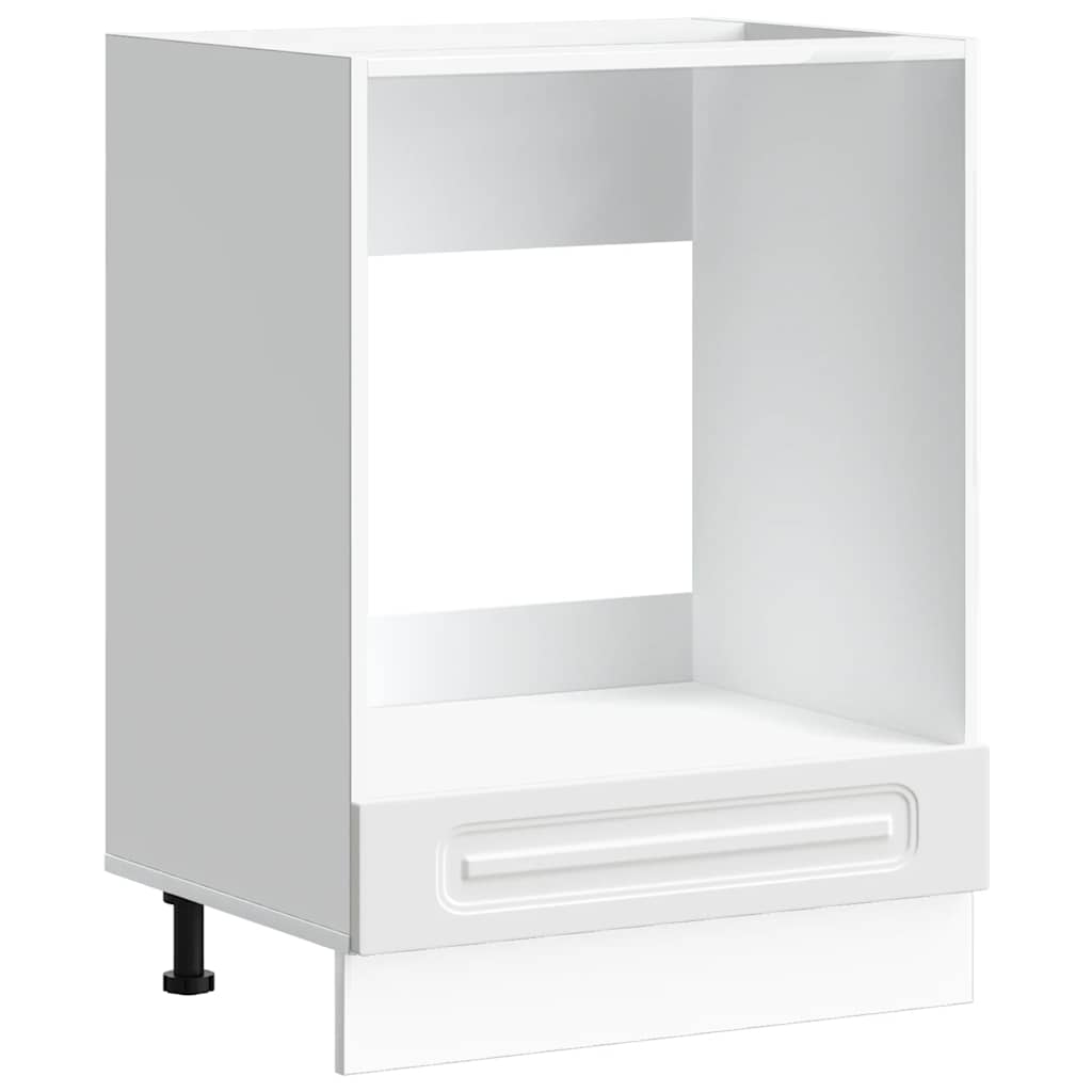 vidaXL Dulap pentru cuptor „Kalmar” din lemn prelucrat alb