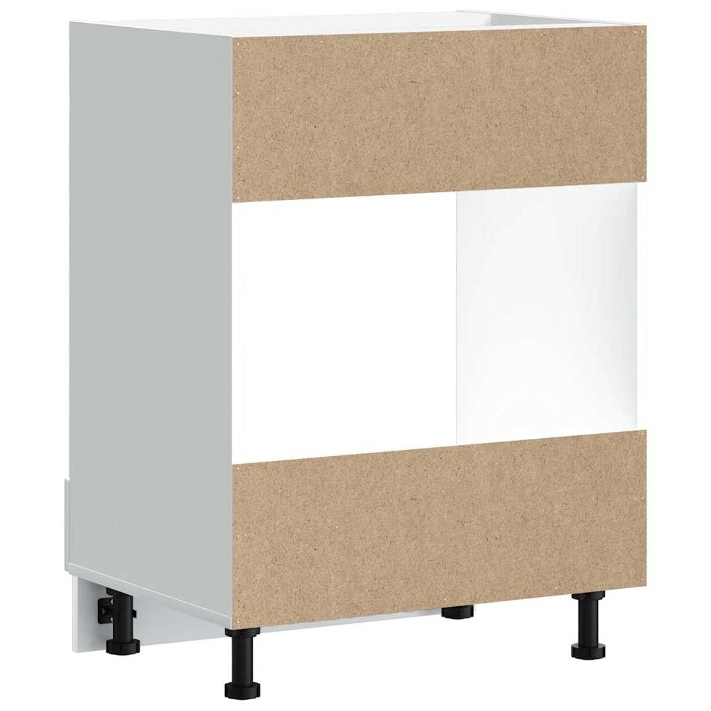 vidaXL Dulap pentru cuptor „Kalmar” din lemn prelucrat alb