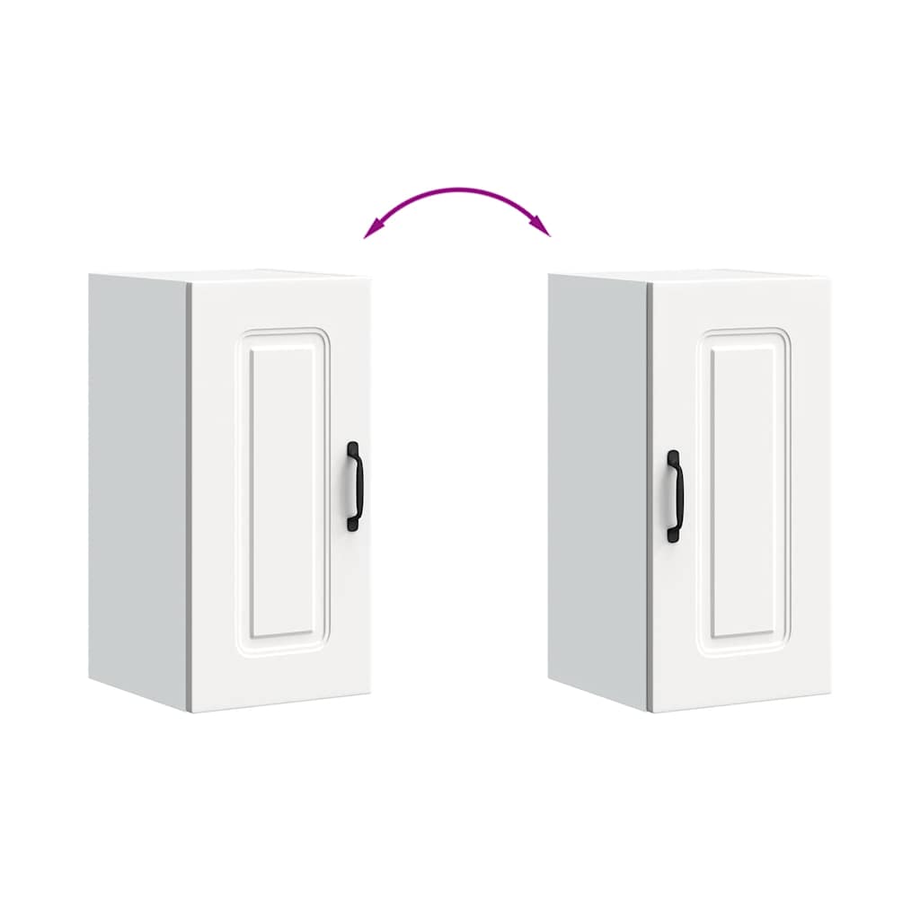 vidaXL Dulap de bucătărie „Kalmar” din lemn prelucrat alb