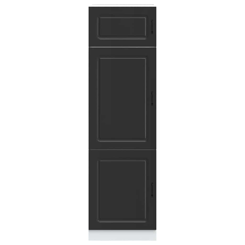 vidaXL Dulap de bucătărie „Kalmar” din lemn negru prelucrat