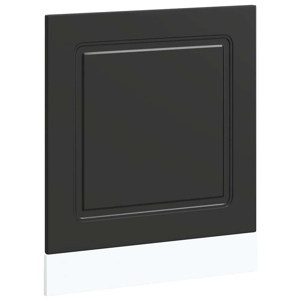 vidaXL Panou pentru mașină de spălat vase Negru lemn de prelucrare