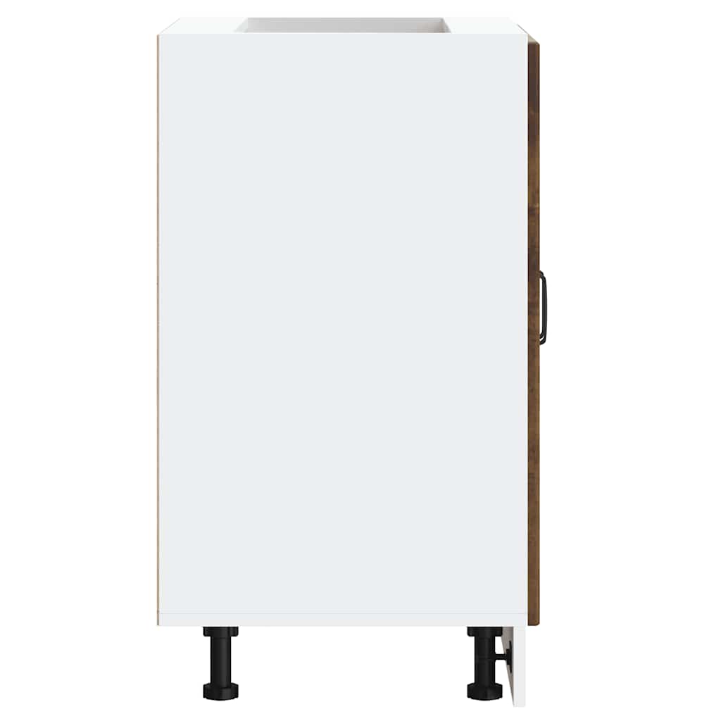 vidaXL Dulap de bază pentru chiuvetă „Lucca” Lemn stejar afumat