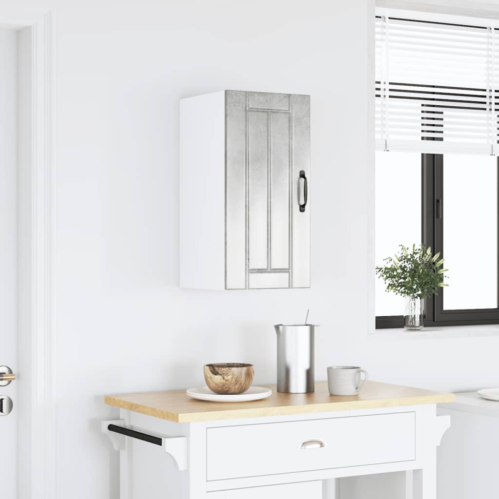 vidaXL Dulap de bucătărie „Lucca” Lemn prelucrat gri beton