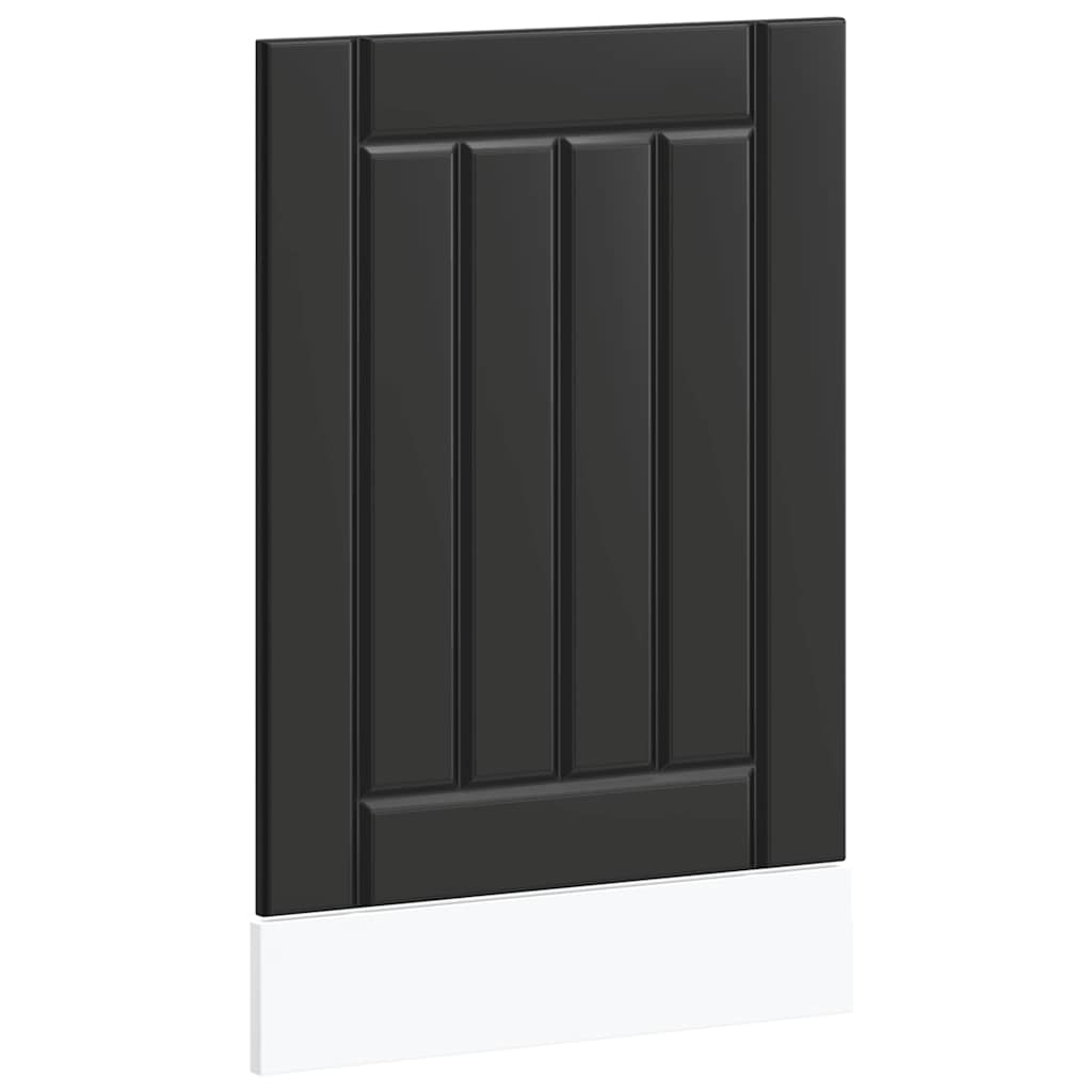 vidaXL Panou pentru mașină de spălat vase „Lucca” lemn negru prelucrat