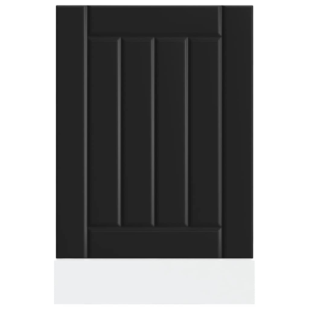 vidaXL Panou pentru mașină de spălat vase „Lucca” lemn negru prelucrat