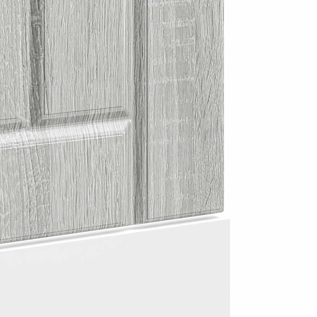 vidaXL Panou pentru mașină de spălat vase „Lucca” Lemn Sonoma gri