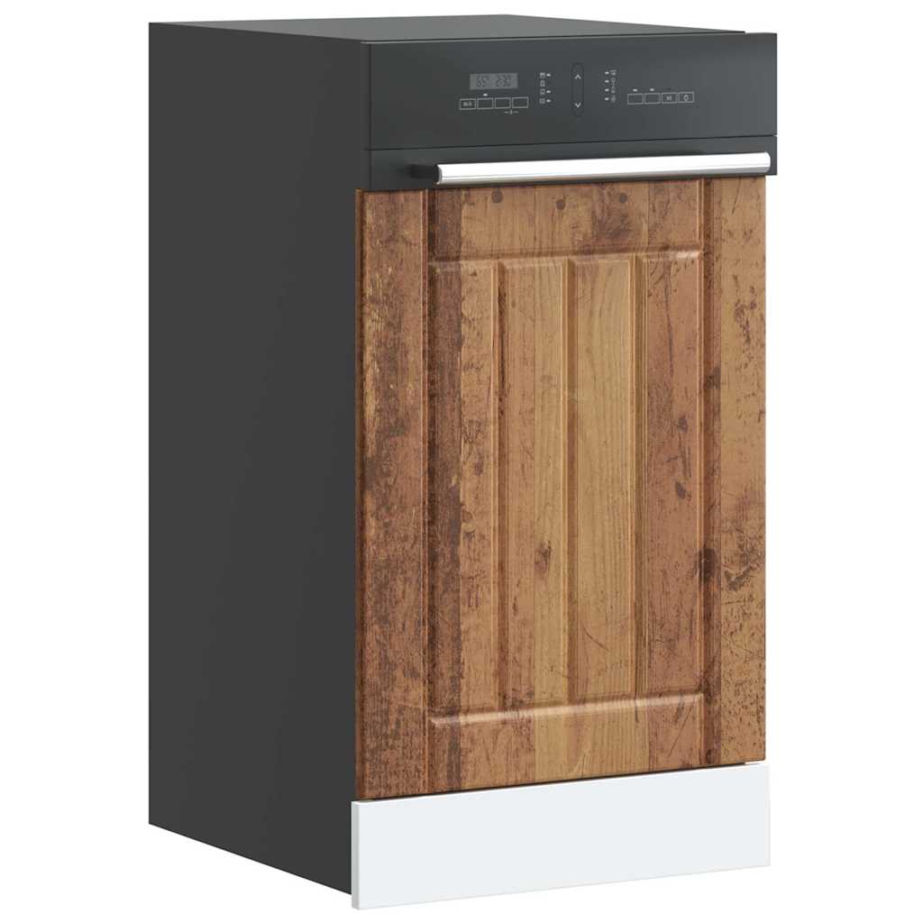 vidaXL Panou pentru mașină de spălat vase „Lucca” Lemn vechi, lemn