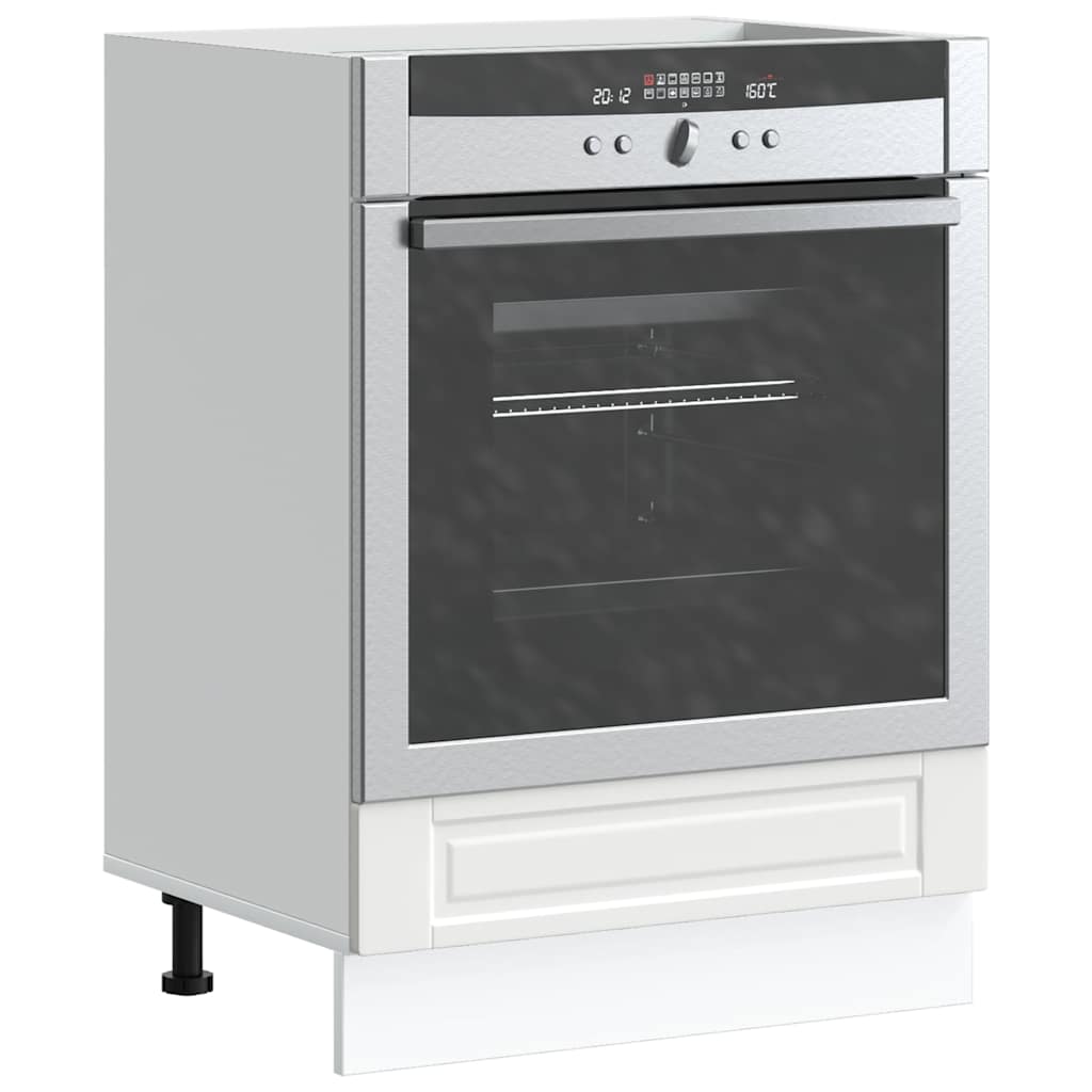 vidaXL Dulap pentru cuptor „Porto” din lemn prelucrat alb vidaXL Dulap pentru cuptor „Porto” din lemn prelucrat alb