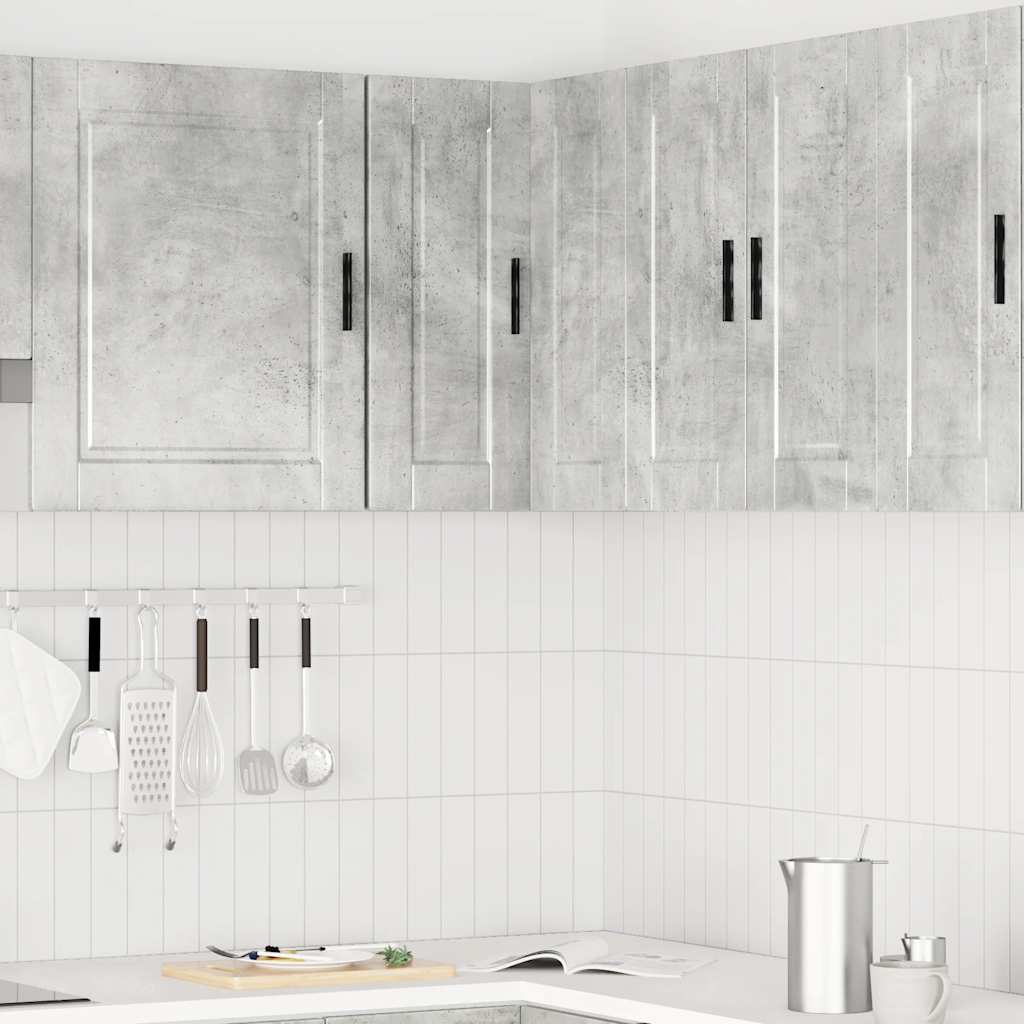 vidaXL Dulap de colț de bucătărie „Porto” Lemn prelucrat gri beton