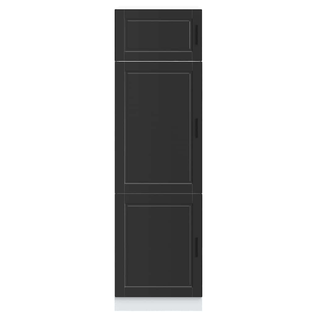 vidaXL Dulap de bucătărie „Porto” din lemn negru prelucrat