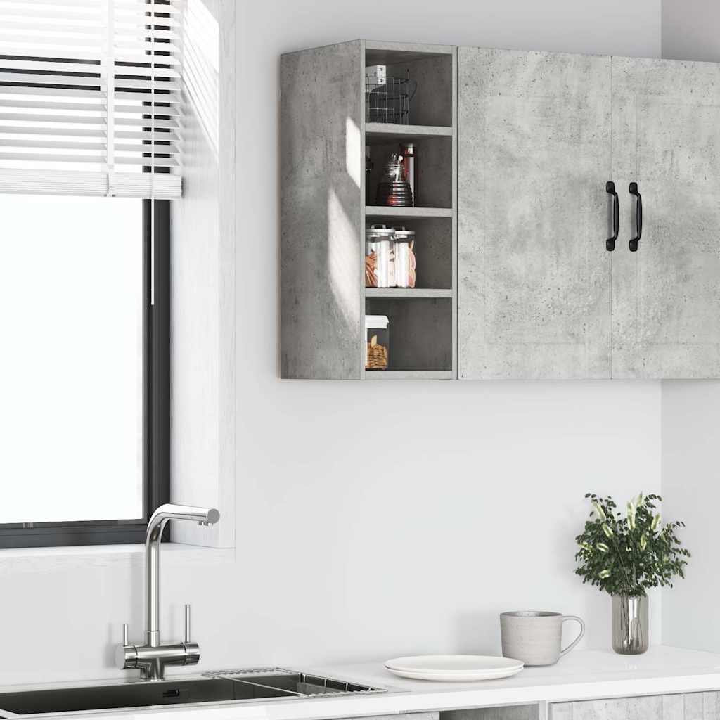vidaXL Dulap suspendat “Riga”, gri beton, 20x29,5x60 cm