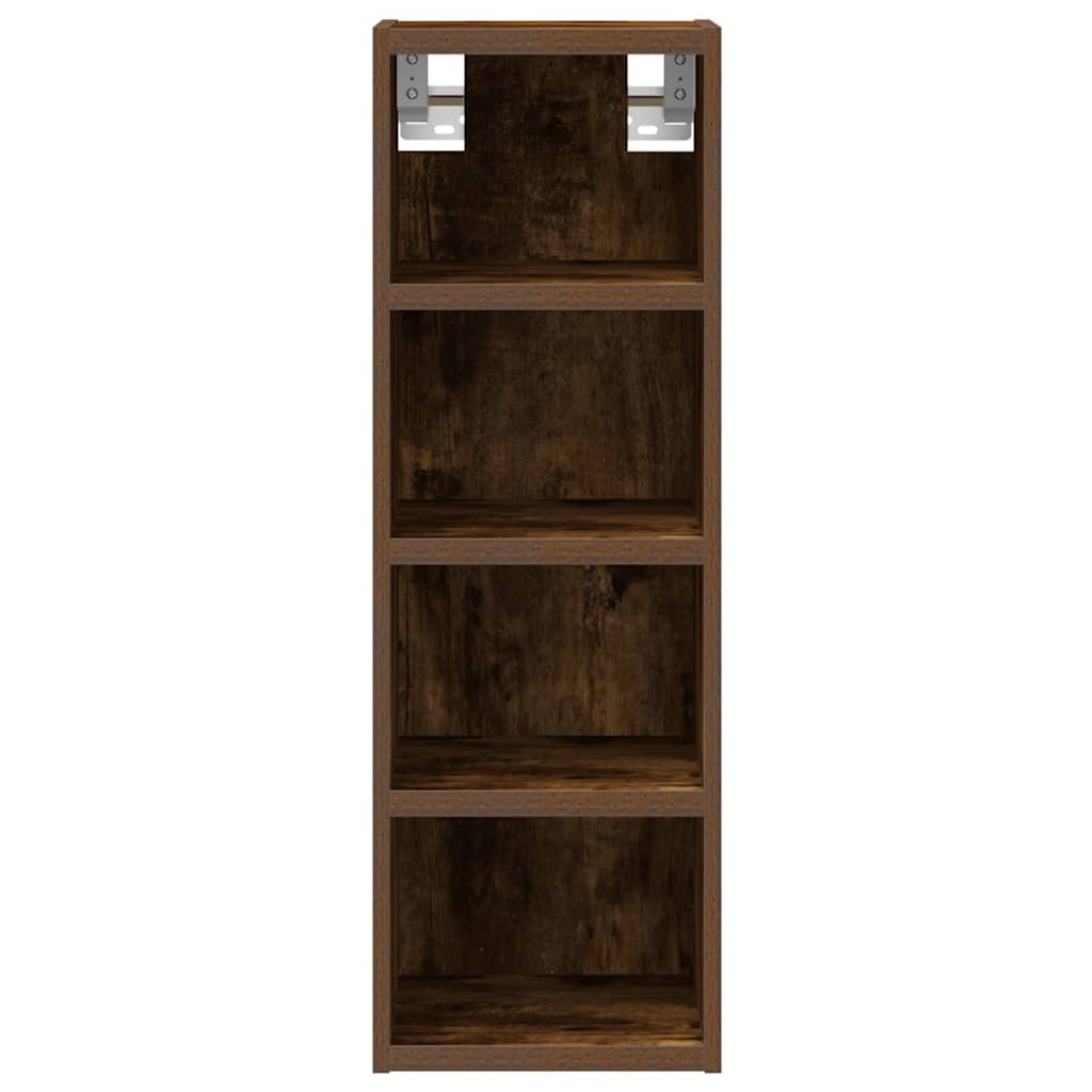 vidaXL Dulap suspendat “Riga”, stejar fumuriu, 20x29,5x60 cm