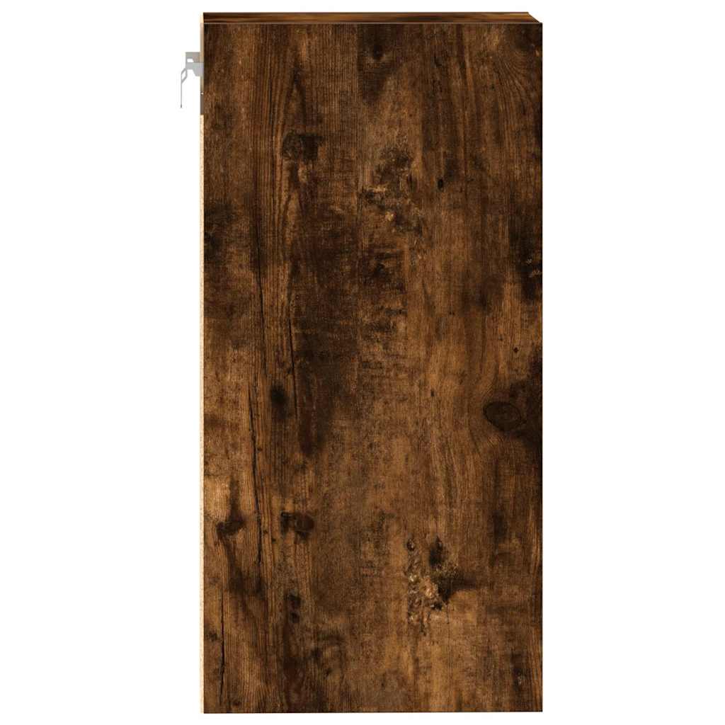 vidaXL Dulap suspendat “Riga”, stejar fumuriu, 20x29,5x60 cm